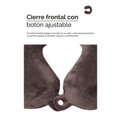 Almohada cervical en forma de U para viaje – Gris 55176 Oscuro