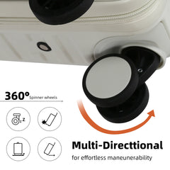 Set de 3 Maletas Expandibles de ABS + PC: Diseño Elegante, Función Expandible y Características de Durabilidad y Protección LG613