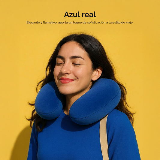 Almohada cervical en forma de U para viaje – Azul Real 53020