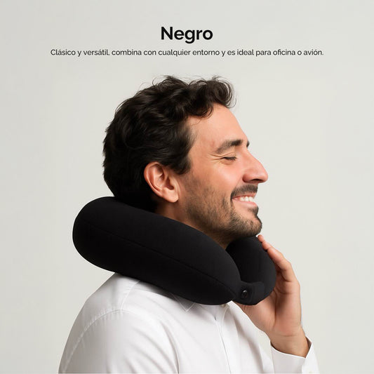 Almohada cervical en forma de U para viaje – Negro 55174