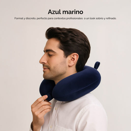 Almohada cervical en forma de U para viaje – Azul 55175Marino