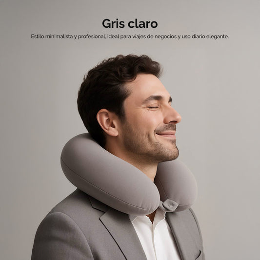 Almohada cervical en forma de U para viaje – Gris Claro 55177
