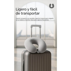 Almohada cervical en forma de U para viaje – Gris Claro 55177