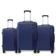 Set de 3 Maletas de ABS con Ruedas Giratorias y Cerradura con Código, Tamaños 20/24/28 Pulgadas LG6176