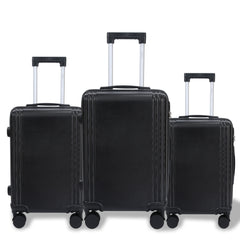 Juego de 3 Piezas Maleta Clásica Ligera y Cómoda con Cerradura de Combinación – Equipaje de Mano Ideal para Estudiantes, Viajes de Ocio y Vacaciones LG6179 6180