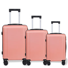 Juego de 3 Piezas Maleta Clásica Ligera y Cómoda con Cerradura de Combinación – Equipaje de Mano Ideal para Estudiantes, Viajes de Ocio y Vacaciones LG6179 6180