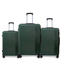Set de 3 Maletas de ABS con Ruedas Giratorias y Cerradura con Código, Tamaños 20/24/28 Pulgadas LG6176