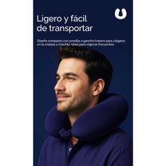 Almohada cervical en forma de U para viaje – Azul 55175Marino
