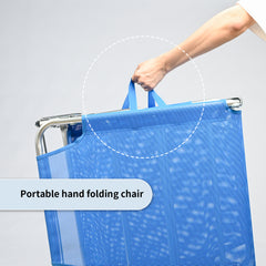 Tumbona Reclinable de Playa de Aluminio con Respaldo Ajustable VC5413