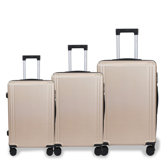 Juego de 3 Piezas Maleta Clásica Ligera y Cómoda con Cerradura de Combinación – Equipaje de Mano Ideal para Estudiantes, Viajes de Ocio y Vacaciones LG6179 6180