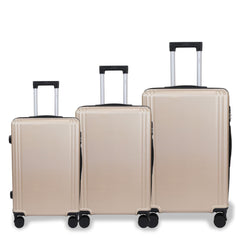 Juego de 3 Piezas Maleta Clásica Ligera y Cómoda con Cerradura de Combinación – Equipaje de Mano Ideal para Estudiantes, Viajes de Ocio y Vacaciones LG6179 6180
