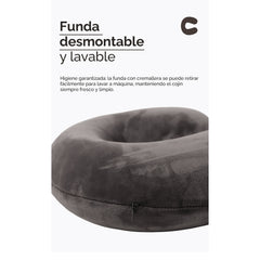 Almohada cervical en forma de U para viaje – Gris 55176 Oscuro