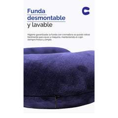 Almohada cervical en forma de U para viaje – Azul 55175Marino