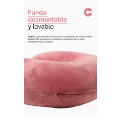 Almohada cervical en forma de U para viaje – Rojo Piel 53022