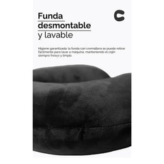 Almohada cervical en forma de U para viaje – Negro 55174