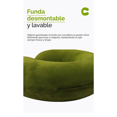 Almohada cervical en forma de U para viaje – Verde Hierba 53018