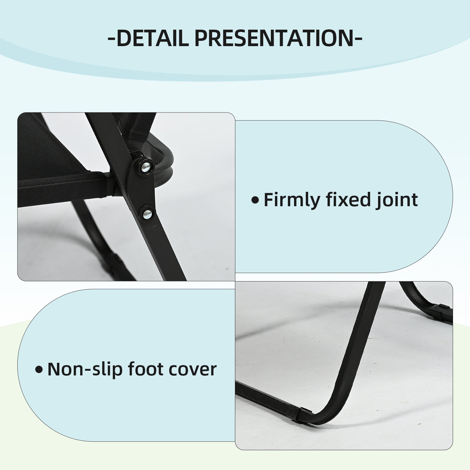 VC5390 Silla Plegable de Camping con Reposabrazos de Madera – Estilo Minimalista