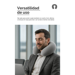 Almohada cervical en forma de U para viaje – Gris Claro 55177