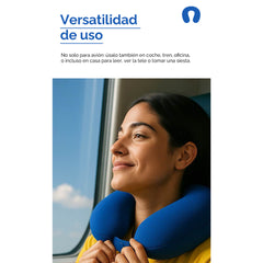Almohada cervical en forma de U para viaje – Azul Real 53020