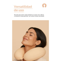 Almohada cervical en forma de U para viaje - Color Carne 53021