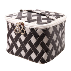 Neceser Cuadrado Clásico Multicolor 18×18×13 cm –Marron / Rosa / Azul marino / Verde /morada /caqui HZ61529