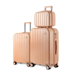 Maletas de 3 Piezas S7 STAR, Incluye Maletas de Alta Gama, Maletas Rígidas de ABS, Resistentes a Arañazos e Impactos, Maletas Ligeras con Ruedas Giratorias, Elegantes y Perfectas para Viajes de Negocios y Vacaciones LG6126