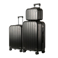 Maletas de 3 Piezas S7 STAR, Incluye Maletas de Alta Gama, Maletas Rígidas de ABS, Resistentes a Arañazos e Impactos, Maletas Ligeras con Ruedas Giratorias, Elegantes y Perfectas para Viajes de Negocios y Vacaciones LG6126