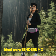 Riñonera deportiva en colores negro / azul oscuro / fucsia / verde fluorescente / plateado / azul claro  TS61477