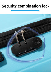 Set de 3 Maletas de Material ABS (20/24/28”), Resistentes a Arañazos e Impactos, con Ruedas Giratorias para un Viaje de Negocios Fácil LG5726