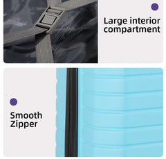 Set de 3 Maletas de Material ABS (20/24/28”), Resistentes a Arañazos e Impactos, con Ruedas Giratorias para un Viaje de Negocios Fácil LG5726