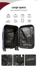 Set de Equipaje de Tela Rojo Clásico de 2 Piezas LG5745