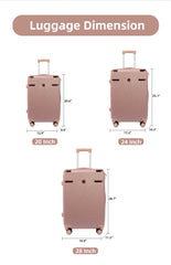 Juego de Viaje de 3 Piezas con Maletas y Bolsas Organizadoras LG60894 LG6090