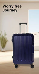 Set de 3 Maletas ABS Ultra-Duraderas y Ligeras en Negro, Tamaños 20/24/28 Pulgadas para Viajeros Ávidos LG6137 LG6138