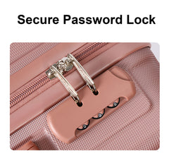 Juego de Maletas Rígidas con Diseño de Rayas y Candado de Seguridad – Set de 3 Piezas LG6159 LG6181
