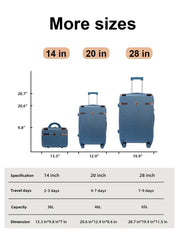 Juego de Maletas Texturizadas con Ruedas Giratorias – Set de 3 Piezas LG6160