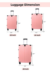 Set de 3 Maletas de ABS y PC, Ligereza sin Compromisos, Espacio Amplio y Diseño de Vanguardia LG61678