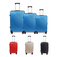 Set de 3 Maletas de Alta Calidad, ABS Resistente, Ruedas Giratorias Eficientes, Cierre Seguro, Expandibles LG6178 6179