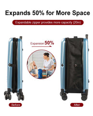 Maleta Plegable de 20” - Compacta y Expandible para Viaje LG61885 LG6187