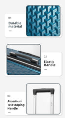 Conjunto de Equipaje de Viaje Elegante en Material PC – Set de 3 Piezas con Ruedas Giratorias (50.8 / 60.96 / 71.12 cm) LG6193 6194