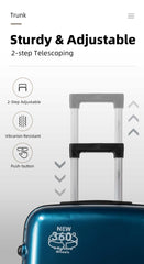 Maletas Premium de 20/24/28 Pulgadas, Rígidas ABS+PC, Resistentes a Arañazos e Impactos, Maletas de Viaje Ligeras con Ruedas LG6194 LG6195