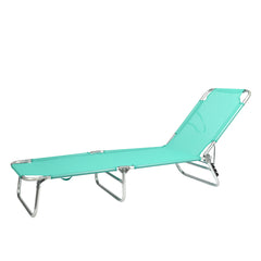 Tumbona Reclinable de Playa de Aluminio con Respaldo Ajustable VC5413