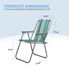 Silla Plegable de Exterior 76×52×38cm VC53882 5412