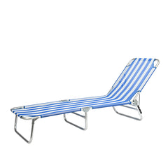 Tumbona Reclinable de Playa de Aluminio con Respaldo Ajustable VC5413